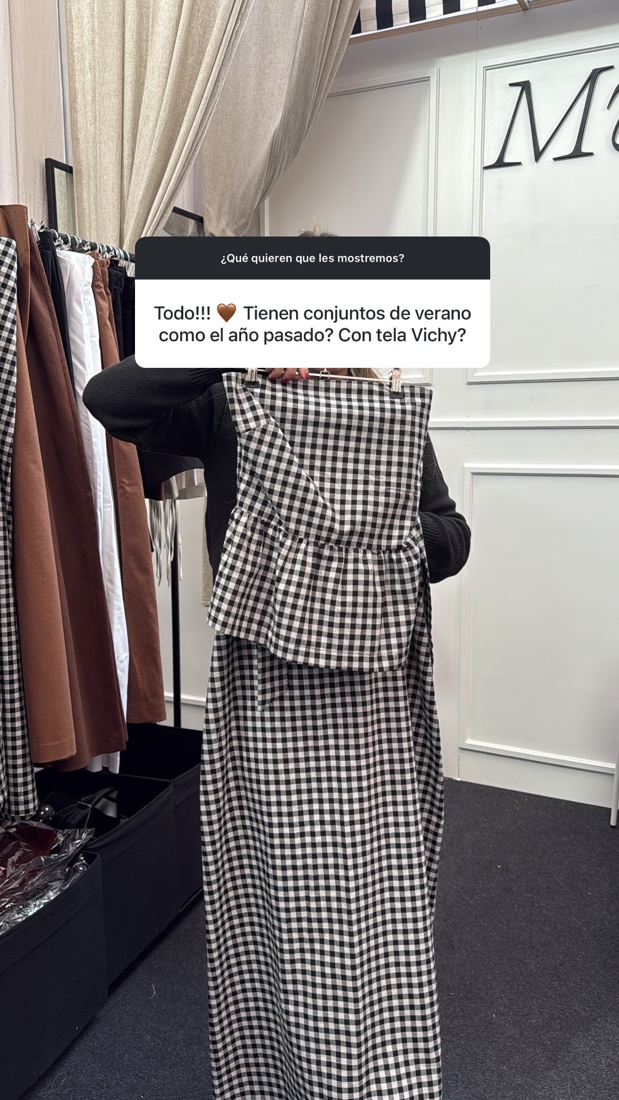 Pollera Vicky Blanco con Negro