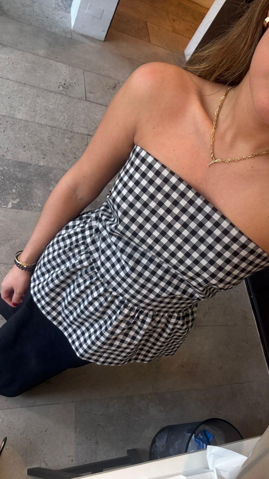 Polera Strapless Cinta